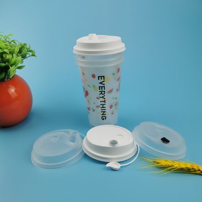 tazza di plastica libera opaca di 500ml 16oz pp BPA Boba