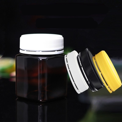 Il quadrato di plastica di stampa su ordinazione dei barattoli dell'alimento 400ml modella il riciclaggio della bottiglia dell'ANIMALE DOMESTICO di Honey Packaging