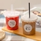 Di plastica della tazza del dessert della radura eliminabile 8oz gelato il contenitore Logo Custom di Boba