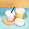 Tazza di plastica del gelato dei barattoli dell'alimento dell'OEM 200ml con il cappuccio
