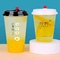 Tazze di plastica eliminabili amichevoli eco- delle tazze di tè della bolla 16oz chiare