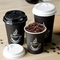 Non rovesci le tazze di caffè di carta eliminabili 12oz con il logo dei coperchi
