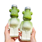 Bottiglie di plastica della vite dell'orso per Juice Bubble Tea Voss Black 100ml