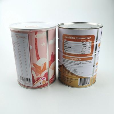 L'etichettatura su ordinazione latte in polvere la cannabis Tin Food Packaging Can With coperchio di plastica